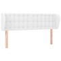 Cabecero de cuero sintético blanco 147x23x78/88 cm de vidaXL, Cabeceros y pies de cama - Ref: Foro24-3117235, Precio: 81,71 €...