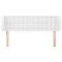 Kopfteil aus weißem Kunstleder, 147 x 23 x 78/88 cm von vidaXL, Kopf- und Fußteile - Ref: Foro24-3117235, Preis: 80,25 €, Rab...