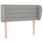Cabecero de tela gris claro 103x23x78/88 cm de vidaXL, Cabeceros y pies de cama - Ref: Foro24-3117274, Precio: 47,12 €, Descu...
