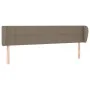 Cabecero de tela gris taupe 203x23x78/88 cm de vidaXL, Cabeceros y pies de cama - Ref: Foro24-3117170, Precio: 71,24 €, Descu...
