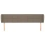 Cabecero de tela gris taupe 203x23x78/88 cm de vidaXL, Cabeceros y pies de cama - Ref: Foro24-3117170, Precio: 71,24 €, Descu...