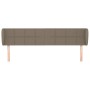 Kopfteil aus taupegrauem Stoff, 203 x 23 x 78/88 cm von vidaXL, Kopf- und Fußteile - Ref: Foro24-3117170, Preis: 69,33 €, Rab...