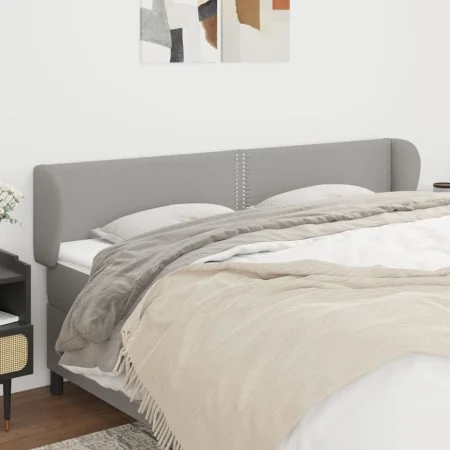 Light gray fabric headboard 203x23x78/88 cm by vidaXL, Headboards and footboards - Ref: Foro24-3117026, Price: 64,28 €, Disco...