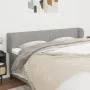 Cabecero de tela gris claro 203x23x78/88 cm de vidaXL, Cabeceros y pies de cama - Ref: Foro24-3117026, Precio: 63,77 €, Descu...