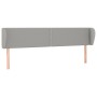 Kopfteil aus hellgrauem Stoff, 203 x 23 x 78/88 cm von vidaXL, Kopf- und Fußteile - Ref: Foro24-3117026, Preis: 65,00 €, Raba...