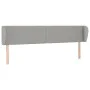 Light gray fabric headboard 203x23x78/88 cm by vidaXL, Headboards and footboards - Ref: Foro24-3117026, Price: 64,28 €, Disco...