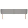 Light gray fabric headboard 203x23x78/88 cm by vidaXL, Headboards and footboards - Ref: Foro24-3117026, Price: 64,28 €, Disco...