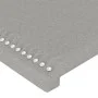 Light gray fabric headboard 203x23x78/88 cm by vidaXL, Headboards and footboards - Ref: Foro24-3117026, Price: 64,28 €, Disco...