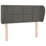 Cabecero de terciopelo gris oscuro 83x23x78/88 cm de vidaXL, Cabeceros y pies de cama - Ref: Foro24-3117175, Precio: 48,29 €,...
