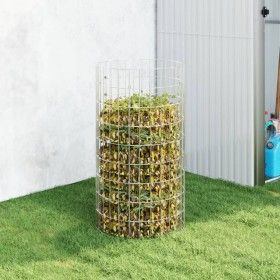 Compostador de jardín acero galvanizado Ø50x100 cm de vidaXL, Compostadores - Ref: Foro24-3115942, Precio: 50,02 €, Descuento: %