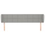 Kopfteil aus hellgrauem Stoff, 163 x 23 x 78/88 cm von vidaXL, Kopf- und Fußteile - Ref: Foro24-3117150, Preis: 69,42 €, Raba...