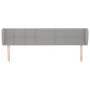 Light gray fabric headboard 163x23x78/88 cm by vidaXL, Headboards and footboards - Ref: Foro24-3117150, Price: 68,53 €, Disco...