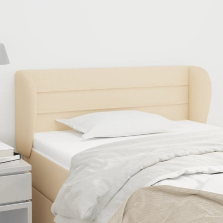 Cabecero de tela color crema 103x23x78/88 cm de vidaXL, Cabeceros y pies de cama - Ref: Foro24-3117279, Precio: 56,25 €, Desc...