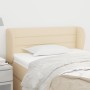 Cabecero de tela color crema 103x23x78/88 cm de vidaXL, Cabeceros y pies de cama - Ref: Foro24-3117279, Precio: 56,25 €, Desc...
