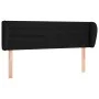 Black fabric headboard 147x23x78/88 cm by vidaXL, Headboards and footboards - Ref: Foro24-3117284, Price: 78,46 €, Discount: %