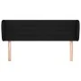 Black fabric headboard 147x23x78/88 cm by vidaXL, Headboards and footboards - Ref: Foro24-3117284, Price: 78,46 €, Discount: %