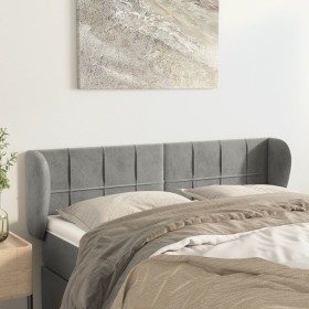 Light gray velvet headboard 147x23x78/88 cm by vidaXL, Headboards and footboards - Ref: Foro24-3117192, Price: 71,40 €, Disco...