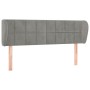 Cabecero de terciopelo gris claro 147x23x78/88 cm de vidaXL, Cabeceros y pies de cama - Ref: Foro24-3117192, Precio: 65,26 €,...