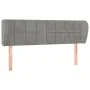 Light gray velvet headboard 147x23x78/88 cm by vidaXL, Headboards and footboards - Ref: Foro24-3117192, Price: 79,50 €, Disco...