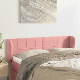 Cabecero de terciopelo rosa 147x23x78/88 cm de vidaXL, Cabeceros y pies de cama - Ref: Foro24-3117197, Precio: 69,35 €, Descu...