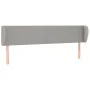 Kopfteil aus hellgrauem Stoff, 183 x 23 x 78/88 cm von vidaXL, Kopf- und Fußteile - Ref: Foro24-3116878, Preis: 72,96 €, Raba...