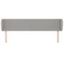 Kopfteil aus hellgrauem Stoff, 183 x 23 x 78/88 cm von vidaXL, Kopf- und Fußteile - Ref: Foro24-3116878, Preis: 72,96 €, Raba...