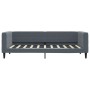 Sofá cama nido con cajones terciopelo gris oscuro 90x190 cm