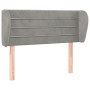 Hellgraues Samtkopfteil 83x23x78/88 cm von vidaXL, Kopf- und Fußteile - Ref: Foro24-3117314, Preis: 49,28 €, Rabatt: %