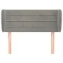 Cabecero de terciopelo gris claro 83x23x78/88 cm de vidaXL, Cabeceros y pies de cama - Ref: Foro24-3117314, Precio: 48,19 €, ...