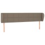 Kopfteil aus taupegrauem Stoff, 183 x 23 x 78/88 cm von vidaXL, Kopf- und Fußteile - Ref: Foro24-3117162, Preis: 66,97 €, Rab...