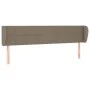 Taupe gray fabric headboard 183x23x78/88 cm by vidaXL, Headboards and footboards - Ref: Foro24-3117162, Price: 66,28 €, Disco...
