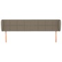 Kopfteil aus taupegrauem Stoff, 183 x 23 x 78/88 cm von vidaXL, Kopf- und Fußteile - Ref: Foro24-3117162, Preis: 66,97 €, Rab...
