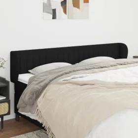Black fabric headboard 163x23x78/88 cm by vidaXL, Headboards and footboards - Ref: Foro24-3117390, Price: 72,85 €, Discount: %