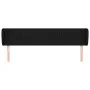 Black fabric headboard 163x23x78/88 cm by vidaXL, Headboards and footboards - Ref: Foro24-3117390, Price: 72,81 €, Discount: %