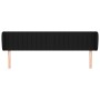 Cabecero de tela negro 163x23x78/88 cm de vidaXL, Cabeceros y pies de cama - Ref: Foro24-3117390, Precio: 72,58 €, Descuento: %