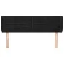 Black velvet headboard 147x23x78/88 cm by vidaXL, Headboards and footboards - Ref: Foro24-3117334, Price: 54,21 €, Discount: %