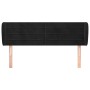 Kopfteil aus schwarzem Samt, 147 x 23 x 78/88 cm von vidaXL, Kopf- und Fußteile - Ref: Foro24-3117334, Preis: 55,85 €, Rabatt: %
