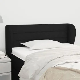 Black fabric headboard 103x23x78/88 cm by vidaXL, Headboards and footboards - Ref: Foro24-3117276, Price: 48,93 €, Discount: %