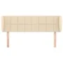 Cabecero de tela color crema 147x23x78/88 cm de vidaXL, Cabeceros y pies de cama - Ref: Foro24-3117147, Precio: 67,29 €, Desc...