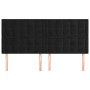 Kopfteile 4 Einheiten aus schwarzem Samt 90x5x78/88 cm von vidaXL, Kopf- und Fußteile - Ref: Foro24-3116828, Preis: 112,89 €,...
