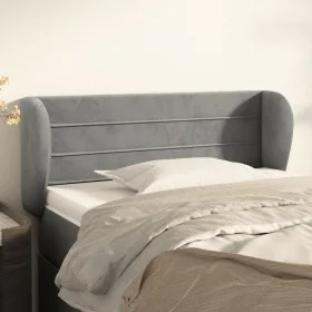Light gray velvet headboard 103x23x78/88 cm by vidaXL, Headboards and footboards - Ref: Foro24-3117326, Price: 46,55 €, Disco...