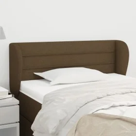 Dark brown fabric headboard 83x23x78/88 cm by vidaXL, Headboards and footboards - Ref: Foro24-3117261, Price: 42,64 €, Discou...