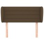 Cabecero de tela marrón oscuro 83x23x78/88 cm de vidaXL, Cabeceros y pies de cama - Ref: Foro24-3117261, Precio: 43,75 €, Des...