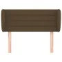 Dark brown fabric headboard 83x23x78/88 cm by vidaXL, Headboards and footboards - Ref: Foro24-3117261, Price: 42,71 €, Discou...