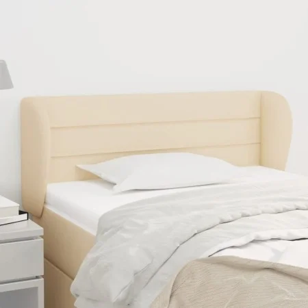 Cream fabric headboard 93x23x78/88 cm by vidaXL, Headboards and footboards - Ref: Foro24-3117271, Price: 63,69 €, Discount: %
