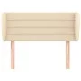 Kopfteil aus cremefarbenem Stoff, 93 x 23 x 78/88 cm von vidaXL, Kopf- und Fußteile - Ref: Foro24-3117271, Preis: 63,69 €, Ra...