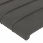 Kopfteil aus dunkelgrauem Samt, 93 x 23 x 78/88 cm von vidaXL, Kopf- und Fußteile - Ref: Foro24-3117321, Preis: 52,55 €, Raba...