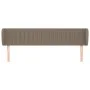 Taupe gray fabric headboard 183x23x78/88 cm by vidaXL, Headboards and footboards - Ref: Foro24-3117400, Price: 70,87 €, Disco...