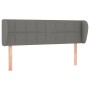 Cabecero de tela gris oscuro 147x23x78/88 cm de vidaXL, Cabeceros y pies de cama - Ref: Foro24-3117143, Precio: 75,58 €, Desc...