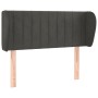 Dunkelgraues Samtkopfteil 103x23x78/88 cm von vidaXL, Kopf- und Fußteile - Ref: Foro24-3117425, Preis: 57,34 €, Rabatt: %